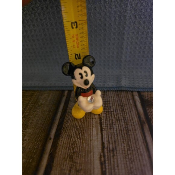 Disney Other - Miniature Vintage Mickey Mouse Figurine Holding Birthstone For April